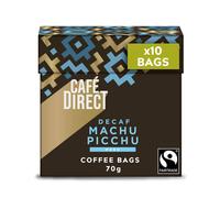 Cafédirect Coffee Bags Machu Picchu Decaff Fairtrade Arabica Coffee 10 x 7g