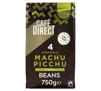 Cafédirect Machu Picchu Coffee Beans, Medium-Dark Roast, Organic and Fairtrade, 100 Percent Arabica Coffee Beans, 750 g