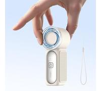 CAFELE 【2025 Ultra-portable】 Mini Handheld Fan with 23000RPM,1-100 Speed Turbo Pocket Fan,2.5-11H,4000mAh Battery,LED Indicator,USB C Cable,Powerful Personal Hand Fan for Travel/Home/Outdoors