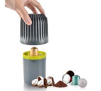 CAFEMASY Coffee Capsule Recycling Knock Box Aluminium Coffee Capsule Recycler Box Tool for Separate Coffee Grounds and Nespresso Aluminium Capsule