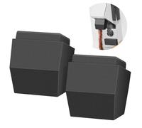 CAFEMASY Coffee Grinder Accessory Pack of 2pcs - Black Funnel for Eureka Mignon Single Dose/XL/Stark/Turbo Grinder