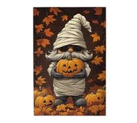 Cafemira 1000 Pcs Classic Festival Wooden Adult Jigsaw Puzzle,Old Man Holding Pumpkin Autumn Harvest,Brainstorming For Stress Relief,Every Piece Is Unique,Exercise Your Hands On Skills