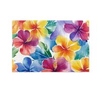 Cafemira 1000 pcs Puzzle for Adult,Wooden Jigsaw,Watercolor Floral,Soft Blended Petals,Relax and Enjoy the Fun of Solving,pleasure both body and mind,Party events to bring people closer together