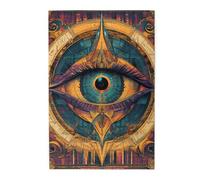 Cafemira 1000 Pcs Wooden Jigsaw Puzzle,An artistic representation of the eye,Creative Activity Hobbies for Adults,Exercise Hands on Skills and Thinking,Brainstorming for Stress Relief