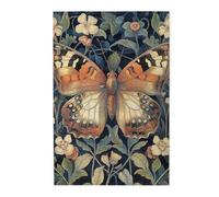 Cafemira 1000 pcs Wooden Jigsaw Puzzle for Adult,Medieval Style Butterfly,Ornate Gothic Insect Artwork,Relieve Stress and Enjoy the Fun of Solving Puzzles,Exploratory hobbies and challenges