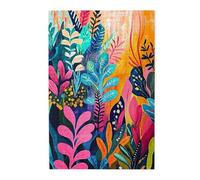 Cafemira 1000 pcs Wooden Jigsaw Puzzle for Adult,underwater botanicals,bright colours,Relieve Stress and Enjoy the Fun of Solving Puzzles,Exercise your hands on skills,Complete with family