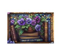 Cafemira 1000 pcs Wooden Jigsaw Puzzle,Vintage books and bookshelves,Adult puzzles game,Exercise Hands on Ability and Thinking Patience,pleasure both body and mind,Stunning Artwork
