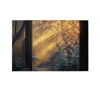 Cafemira 1000 Pcs Wooden Jigsaw Puzzle,Window Side Twilight,Adult Puzzles Game,Every Piece Is Unique,Exercise Hands On Ability And Thinking Patience,Complete With Family And Friends