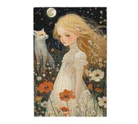 Cafemira 1000 Pcs Wooden jigsaw Puzzles for Adults,little girl with golden hair,Relieve Stress and Enjoy the Fun of Solving,for Family Recreation and Home Wall Decor,Ideal for party game nights