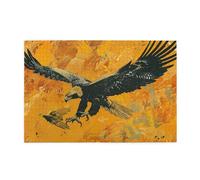 Cafemira 1000 Piece Vibrant Wooden Jigsaw Puzzle,Classic Soaring Eagle,Relax And Enjoy The Fun Of Solving Puzzles,Exercise Your Hands On Skills,Pleasure Both Body And Mind,Gift For Eagle Lovers