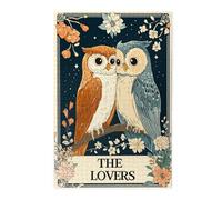 Cafemira 1000 Pieces Jigsaw Puzzles For Adults,Vintage Owl Couple Perched Together,Exercise Hands On Skills And Thinking,Relieve Stress And Enjoy The Fun Of Solving,Let Your Imagination Run Wild