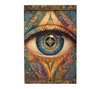 Cafemira 1000 Pieces Wooden jigsaw Puzzle for Adults,An artistic representation of the eye,Relieve Stress& Enjoy the Fun of Solving,Hands on assembly of your home decor wall art,Stunning Artwork