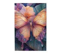 Cafemira 1000 Pieces Wooden Jigsaw Puzzle For Adults,Exquisite Butterfly With Intricate Wing Patterns,Every Piece Is Unique,Relax And Enjoy The Fun Of Solving,Gift For Insect Lovers