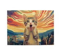 Cafemira 500 Pcs Animal Jigsaw Puzzle,Scare The Cat,Adult Wooden Puzzles,Challenging Brain Exercise,Relax And Enjoy The Fun Of Solving,Creative Activity Hobbies,Complete With Family And Friends