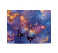 Cafemira 500 pcs Jigsaw Puzzle,shiny butterflies,Adult Wooden puzzles game,Relieve Stress and Enjoy the Fun of Solving Puzzles,Use your imagination to the fullest,Complete with family friends