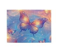 Cafemira 500 pcs shiny butterflies Jigsaw Puzzle,Adult Wooden puzzles game,Relieve Stress and Enjoy the Fun of Solving Puzzles,Use your imagination to the fullest,challenge to yourself