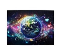 Cafemira 500 Pcs Wooden Jigsaw Puzzles For Adults,Mysterious Planets And Music Notes,Relax And Enjoy The Fun Of Solving Puzzles,Exercise Hands On Ability And Thinking Patience,Stunning Artwork