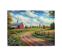 Cafemira 500 Pcs Wooden Puzzles For Adults,The Farm On A Sunny Day,Exercise Hands On Ability And Thinking Patience,Forget The Troubles Of Life,Relax And Enjoy The Fun Of Solving Puzzles