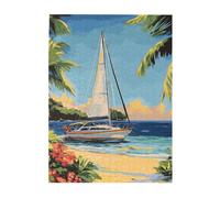 Cafemira 500 Pieces jigsaw Puzzles for Adults,Summer Seaside Adventure,Great for Relaxation and Display,Every Piece is Unique,Exercise Hands on Skills and Thinking,Pieces Fit Together Perfectly