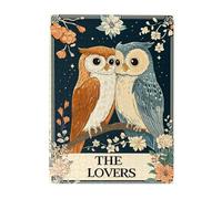 Cafemira 500 Pieces jigsaw Puzzles for Adults,Vintage Owl Couple Perched Together,Exercise Hands on Skills and Thinking,Relieve Stress and Enjoy the Fun of Solving,Let your imagination run wild