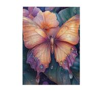 Cafemira 500 Pieces Wooden jigsaw Puzzle for Adults,Exquisite Butterfly with Intricate Wing Patterns,Every Piece is Unique,Relax and enjoy the fun of solving,gift for insect Lovers