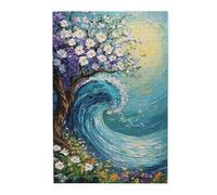 Cafemira A Beautiful Painting Of An Ocean Wave,Jigsaw Puzzle For Adults 1000 Pcs,Exquisite Wooden Puzzles,Relieve Stress And Enjoy The Fun Of Solving,Exploratory Hobbies &Challenges