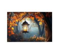 Cafemira A lantern in the autumn forests,Wooden Jigsaw Puzzle 1000 pcs for Adults,Challenging Brain Exercise,Exercise your hands on skills,Party events to bring people closer together,