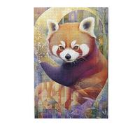 Cafemira A Red Panda In The Bamboo Forests,Adult Wooden Jigsaw Puzzle 1000 Piece,Relieve Stress And Enjoy The Fun Of Solving,Ideal For Relaxation And Family Fun,Gift For Animal Lovers