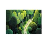 Cafemira Adult puzzles game,A surreal illustration of a forests path,1000 pcs Wooden Jigsaw Puzzle,Relieve Stress and Enjoy the Fun of Solving Puzzles,Exercise Hands on Skills and Thinking