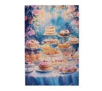 Cafemira Adult puzzles game,various fantasy pastries and desserts,1000 pcs Wooden Jigsaw Puzzle,Relieve Stress and Enjoy the Fun of Solving Puzzles,Exercise Hands on Skills and Thinking,