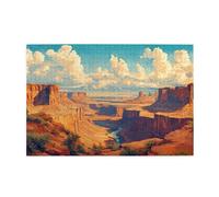 Cafemira Adult Wooden Jigsaw Puzzle 1000 Pcs,Unique Western Landscapes,Pleasure Both Body And Mind,Relax And Enjoy The Fun Of Solving Puzzles,Let Your Imagination Run Wild,Challenge To Yourself