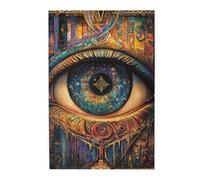 Cafemira Adult Wooden Jigsaw Puzzle 1000 Piece,An Artistic Representation Of The Eye,Exercise Hands On Skills And Thinking,Relieve Stress And Enjoy The Fun Of Solving Puzzles,Stunning Artwork