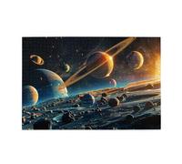 Cafemira Adult Wooden Jigsaw Puzzle 1000 Piece,Earth In Universe,Relax And Enjoy The Fun Of Solving Puzzles,Challenging Brain Exercise,Exercise Your Hands On Skills,Complete With Family