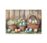Cafemira Adults Jigsaw Puzzle,Basket Full Of Colored Eggs,1000 Pcs Wooden Puzzles,Hands On Assembly Of Your Home Decor Wall Art,Relax And Enjoy The Fun Of Solving,Gift Suitable Family Friends