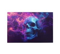 Cafemira Adults Jigsaw Puzzle,Psychedelic Skull And Smoke,1000 Pcs Wooden Puzzles,Relax And Enjoy The Fun Of Solving Puzzles,Exploratory Hobbies And Challenges,Use Your Imagination To The Fullest