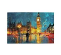 Cafemira Adults Wooden Jigsaw Puzzle 1000 Pieces,Big Ben,A Landmark Building In The City,Every Piece Is Unique,Relieve Stress And Enjoy The Fun Of Solving,Exercise Hands On Skills & Thinking