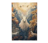 Cafemira Animal Wooden Jigsaw Puzzle 1000 pcs for Adults,The majestic sheep,Relieve Stress and Enjoy the Fun of Solving,Exercise Hands-on Ability & Thinking Patience,Great for Relaxation &Display