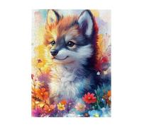 Cafemira Animal Wooden Jigsaw Puzzle 500 Pcs,A girl gazing in awe at distant galaxies and stars,Creative Activity Hobbies for Adults,Relieve Stress and Enjoy the Fun of Solving,Relax yourself