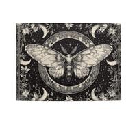 Cafemira Black and white tones,Moonlit Moth,Wooden Jigsaw Puzzle 500 pcs,Adult puzzles game,Ideal for party game nights,Exercise your hands on skills,promote a warmer relationship
