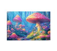 Cafemira chic jigsaw Puzzle for Adults 1000 Pcs,Enchanted Mushroom Forests,Whimsical Fairyland,Wooden Puzzles,Relieve Stress and Enjoy the Fun of Solving,Exercise your hands on skills