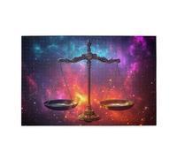 Cafemira Constellation Libra,1000 Pcs Wooden Jigsaw Puzzles For Adults,Ideal For Relaxation And Family Fun,Exploratory Hobbies And Challenges,Every Piece Is Unique,Gift For Astrology Lovers