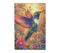 Cafemira Exquisite Wooden Jigsaw Puzzle 1000 Pcs,Vibrant Birds and Blooming Flowers,Creative Activity Hobbies for Adults,Hands on assembly of your home decor wall art,challenge to yourself