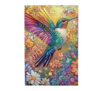 Cafemira Exquisite Wooden Jigsaw Puzzle 1000 Piece for Adult,Vibrant Birds and Blooming Flowers,Exercise Hands on Skills and Thinking,Relieve Stress &Enjoy the Fun of Solving,Vibrant Colors