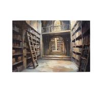 Cafemira Jigsaw Puzzle 1000 pcs,an ancient library interior,Adult Wooden puzzles game,Relieve Stress and Enjoy the Fun of Solving,Use your imagination to the fullest,Complete with family friends