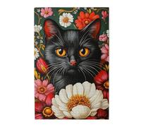 Cafemira Jigsaw Puzzle 1000 pcs,Elegant cats and colorful flowers,Adults Wooden puzzles,Exercise Hands-on Ability and Thinking Patience,Relax and Enjoy the Fun of Solving,for Animal lovers