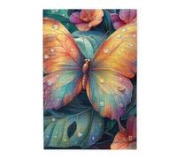 Cafemira Jigsaw Puzzle 1000 Piece,Delicate Butterfly Adorned With Morning Dew,Adult Wooden Puzzles Game,Relax And Enjoy The Fun Of Solving,Exercise Your Hands On Skills,Gift For Insect Lovers,