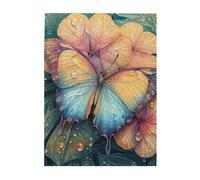 Cafemira Jigsaw Puzzle 500 Piece,Exquisite Butterfly with Intricate Wing Patterns,Nature's Delicate Masterpiece,Adult Wooden puzzles game,Relax and enjoy the fun of solving,Every Piece is Unique