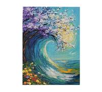 Cafemira jigsaw Puzzle for Adults 500 Pcs,Exquisite Wooden Puzzles,A beautiful painting of an ocean wave,Relieve Stress and Enjoy the Fun of Solving,Exploratory hobbies &challenges