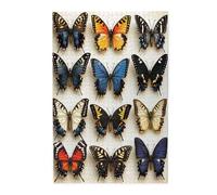 Cafemira Neatly Arranged Butterfly Specimens,Wooden jigsaw Puzzle for Adults 1000 Pieces,Scientific Entomology Display,Exercise Hands-on Ability and Thinking Patience,Stress Relieving Pleasure