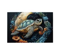 Cafemira Special turtle pattern,Wooden Jigsaw Puzzle 1000 pcs,Creative Activity Hobbies for Adults,Exercise Hands-on Ability and Thinking Patience,Party events to bring people closer together